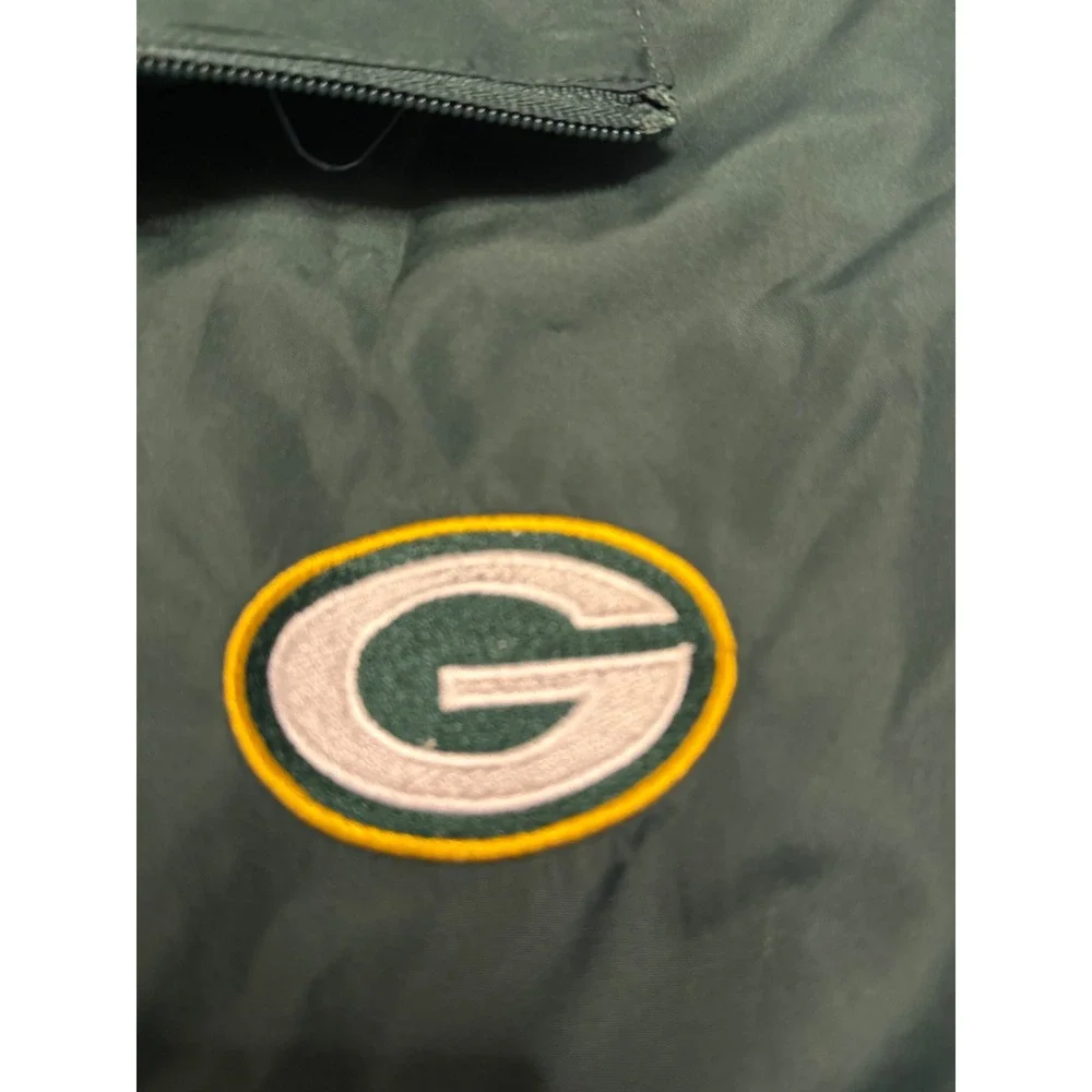 Dunbrooke Green Bay Packers Windbreaker Jacket Mens XL Full Zip Green Grey White
